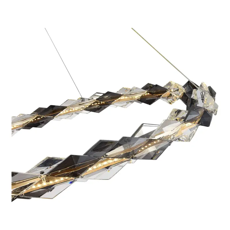 Люстра подвесная ST-Luce Хром/Прозрачно-Дымчатый LED 1*30W 3000K DIAMANTA_preview_3