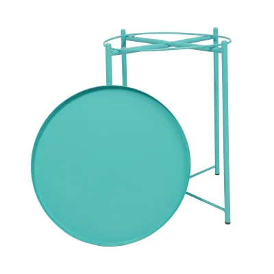 Стол журнальный TRICK, зеленый, d 420*520_2