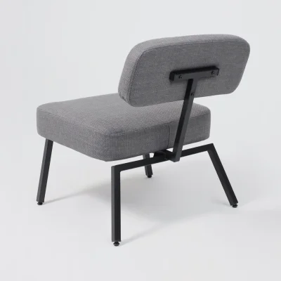 Кресло ASPEN, серая рогожка BJORN 13/черный_17