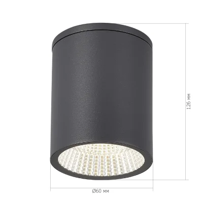 Светильник уличный потолочный ST-Luce серый/белый LED 1*12W 3000K/4000K/6500K TUBO_3