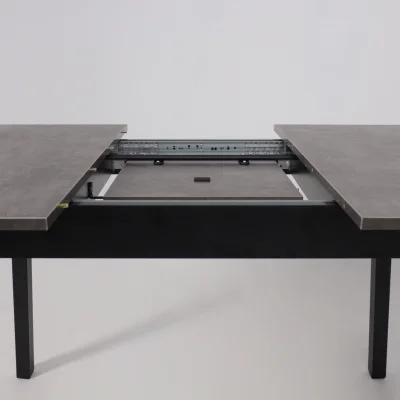 Стол TIRK RADIAL-110, раздвижной 110(142)х70, Дымчатая керамика/Чёрный_16