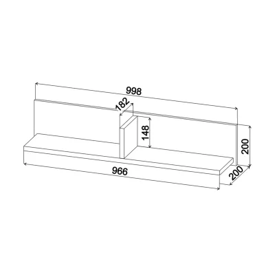 Полка SKILL-40, антрацит_5