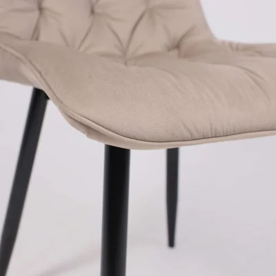Стул ASTRA, 2, бежевый велюр HLR-08/черный_12