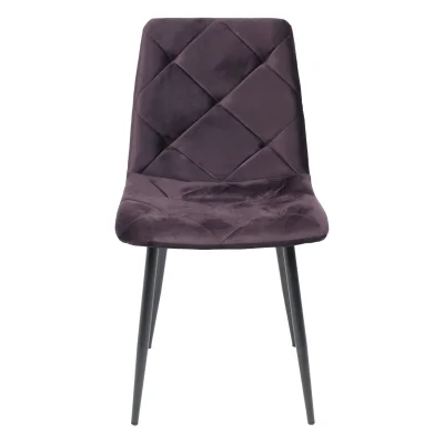 Стул GILL, сливовый велюр/черный_2