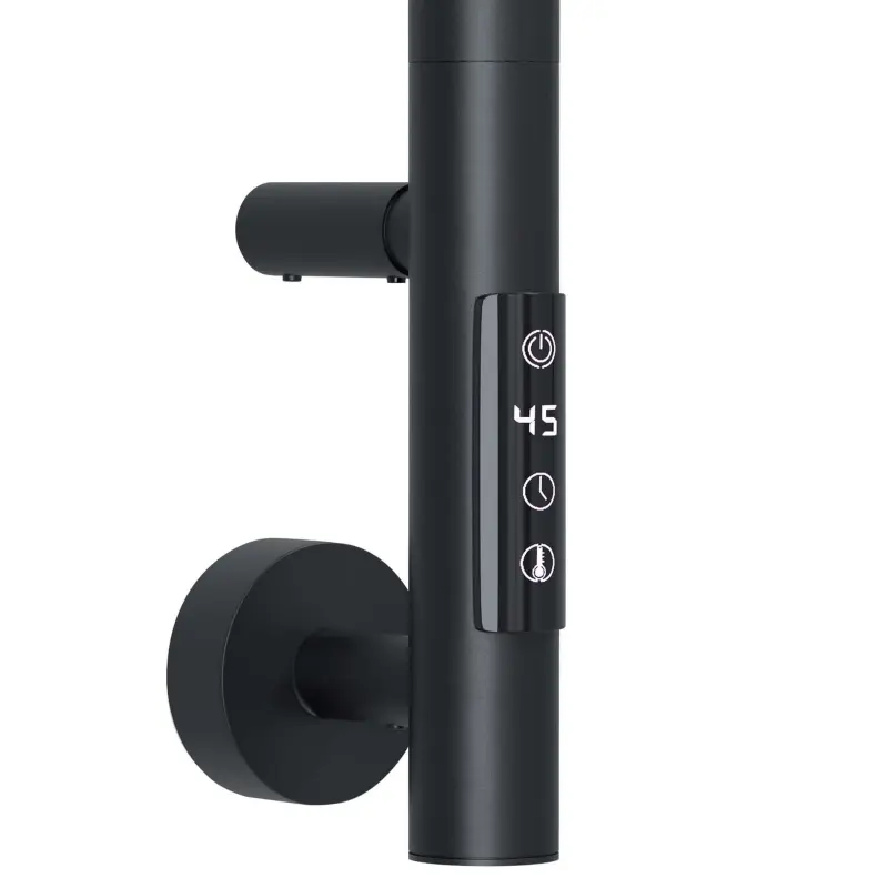 "Полотенцесушитель с электрическим нагревательным элементом, тип Е2. модель Ti#1 E2.L.43х100.F8.СМ1, черный_preview_5