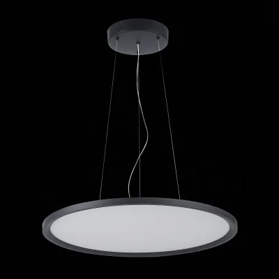 Светильник подвесной Черный LED 1*56W 4000K 5 040Lm Ra>80 120 IP20 D600xH36 185-265V Подвесные светильники_4