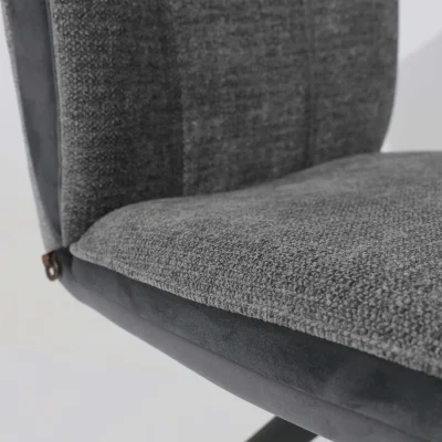 Стул SMART-R 360, g22 GRAPHITE шенилл LUX - d10 HEMATITE LUX\черный_12