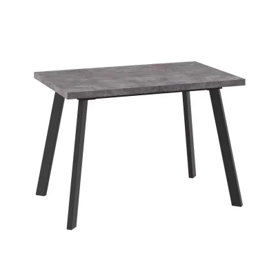 Стол BORG-110, раздвижной 110(142)х70, Дымчатая керамика/Чёрный фотография