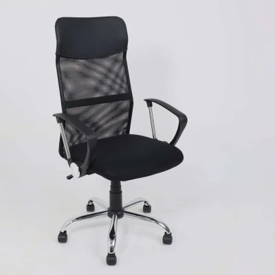 Кресло поворотное ALLISON, экокожа/сетка, черный+сетка-чёрный_13