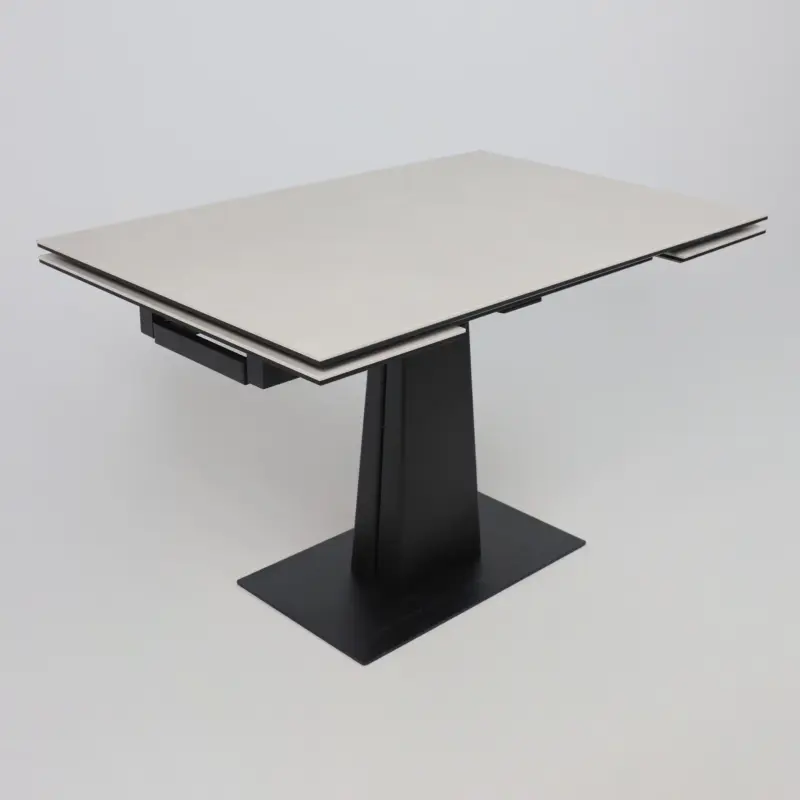 Стол AV 2119, МДФ+керамика, раздвижной 1200 (1800)*800 серый, матовый CARMEN LIDHT GREY/черный_preview_8