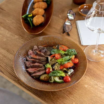 Блюдо AURORA, фарфор, каштановый, d25.5*3см_4