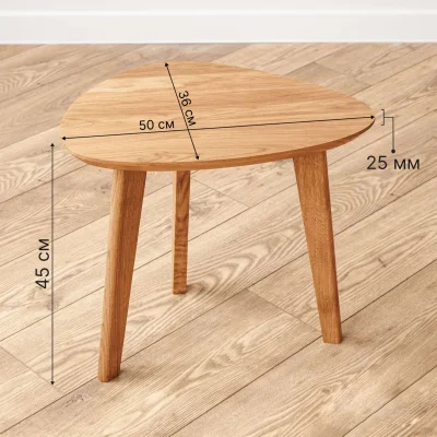 Стол журнальный DROOP-45, дуб натуральный/натуральный_9