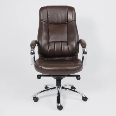 Кресло поворотное KING A, мультиблок, натуральная кожа, темно-коричневый_2