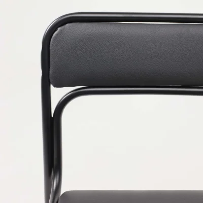 Стул на раме ASCONA BLACK V-4, кожзам, черный, ECONOM_7
