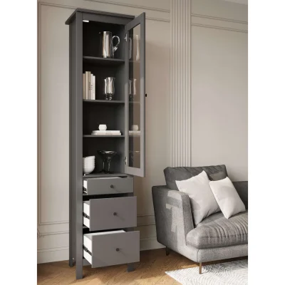 Шкаф с витриной САГА 50 МОРУ, серый (2.08.16.240.4 RU)_9