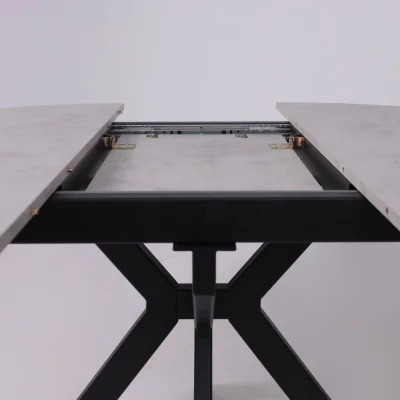 Стол AV 1106, ЛМДФ,  раздвижной D1000(1350)*750 Ароза Светлая/черный_11