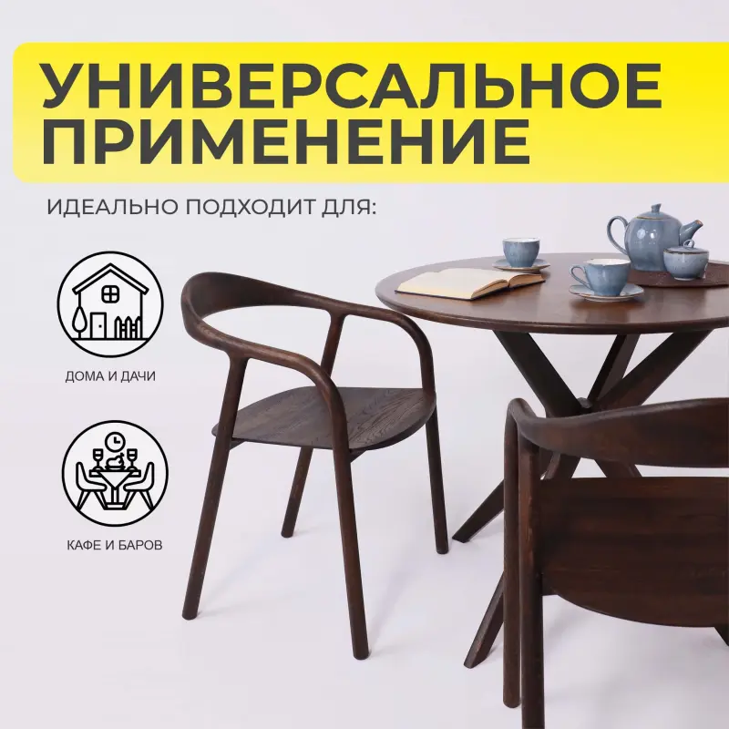 Стол ОЛДЕН, d950*760, дуб натуральный/покрытие рич_preview_2