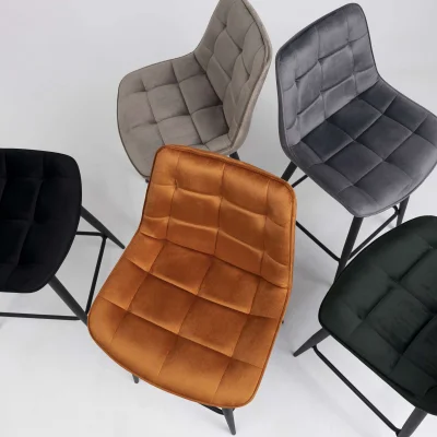 Стул LINX, полубарный, бежевый велюр G062-13/черный_15