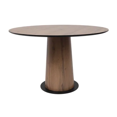 Стол AV 1317, HPL+МДФ, нераздвижной 1200 Дуб Вотан/черный фотография