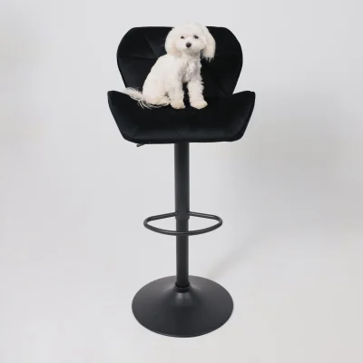 Кресло барное BERLIN GB, Seven 35 черный велюр/черный_6