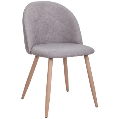 Стул HONNOR, светло-серая ткань 1701-26/дуб фотография