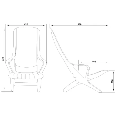 Шезлонг №1 (610*900*930)мм, шоколадный_10
