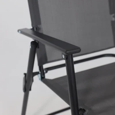 Кресло складное садовое HALO, серый/черный_5