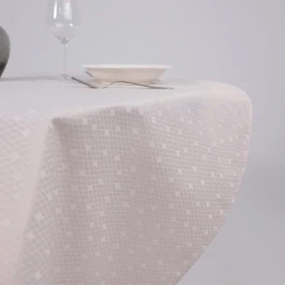 Скатерть, 145*120см,  ромбики 2690, светло-бежевый 13-0404_7
