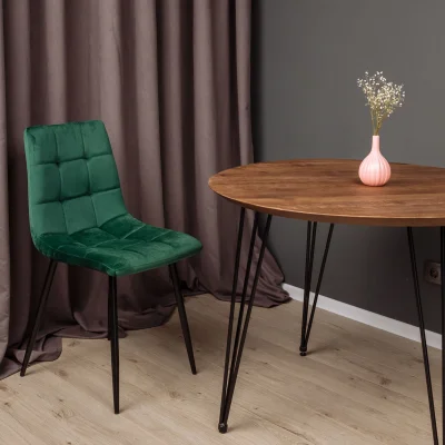 Стул DALLAS, зеленый велюр 78/черный_4