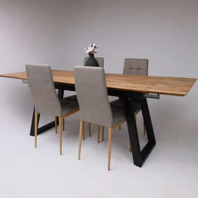 Стул SKY, бежевая ткань Seattle-001/бук_3