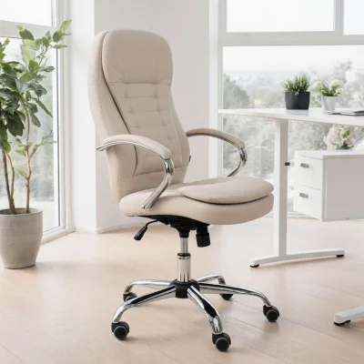 Кресло рабочее, поворотное RICHARD, кремовый_16