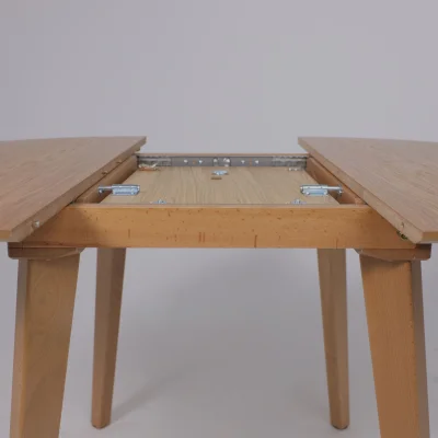 Стол КРИТ 1100(1450)*1100, Светлый бук без тонировки/светлый бук_23