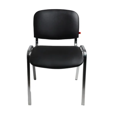 Стул на раме ISO CHROME V-4, кожзам, черный  ECONOM_2