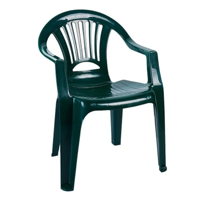 Стул пластиковый ЛУЧ, (зелёный) фотография