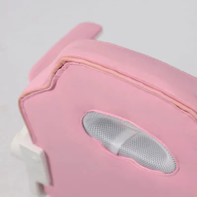 Кресло рабочее, поворотное JASMINE, white, розовый, ECONOM_20