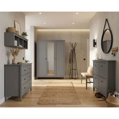 Прихожая Сага, серый. Комплект №5_4