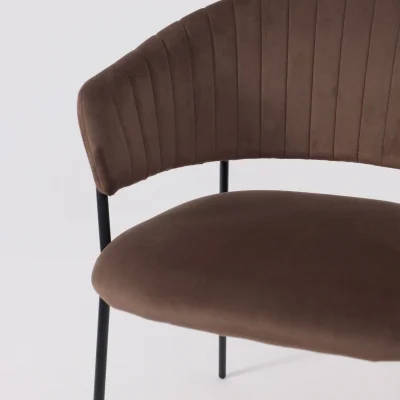 Стул AV 433, шоколадный бархат Confetti chocolate/черный_13