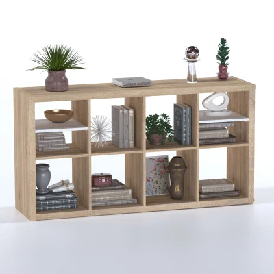 Стеллаж ФОРА 8  76х146х38см, дуб беленый_4