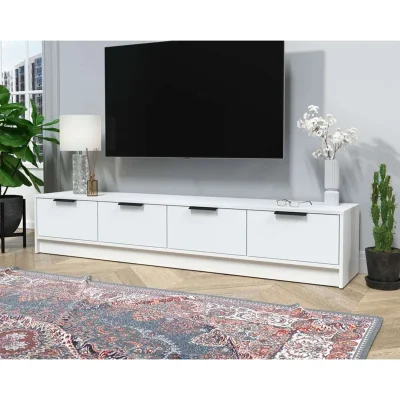 Тумба(ТВ) КОНЦЕПТ КТ-ТВ4-35, к.Белый/ф.Белый  (В348хШ1800хГ355мм)_2