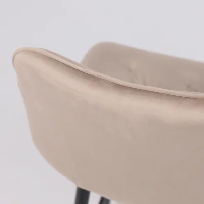 Стул барный VITO, бежевый велюр HLR-08/черный_20