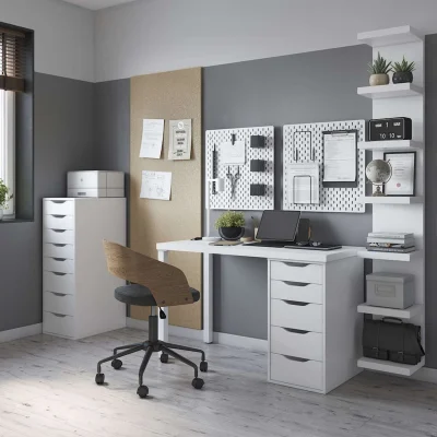 Стол письменный Ингар 2/5Т, белый, 1400*750*550_2