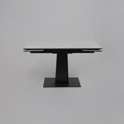 Стол AV 2119, МДФ+керамика, раздвижной 1200 (1800)*800 белый, глянцевый CARLA LARKIN /черный_18