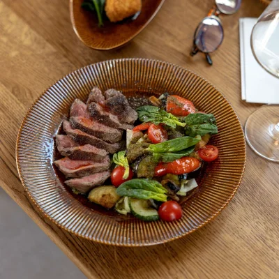 Блюдо AURORA, фарфор, каштановый, d25.5*3см_2