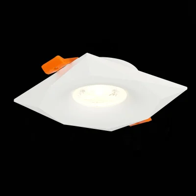 Св-к встр. Белый GU10 1*50W  L95xW95xH25 220V Без ламп Встраиваемые светильники фотография