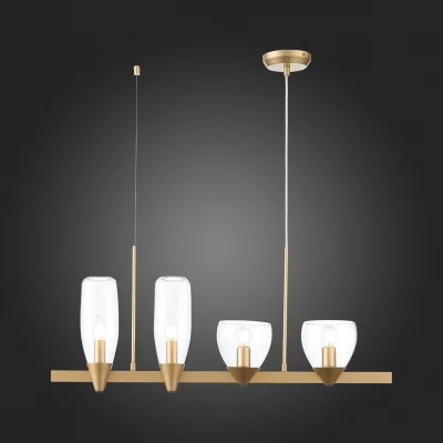 Светильник подвесной ST-Luce Золотистый/Прозрачный E14 4*40W TENERESA_8