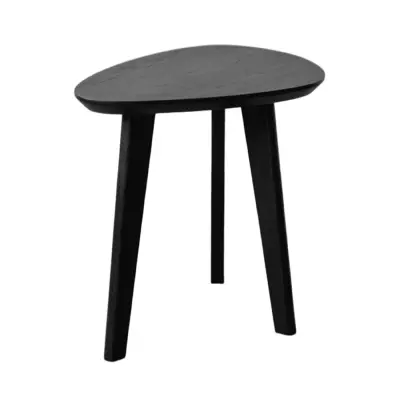 Стол журнальный DROOP-45, дуб черный/черный фотография