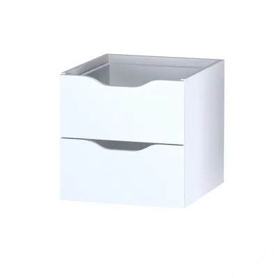 Модуль с двумя ящиками ФОРА 33х33х37см, белый фотография