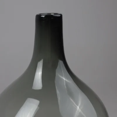 Ваза стеклянная EMBER, дымчатый,25*39.5см_4