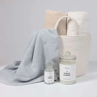 Ароматическая свеча WHITE JASMINE, Д60 Ш60 В110_5