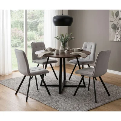 Стул ROM D, b20 SILVER LUX\черный_2